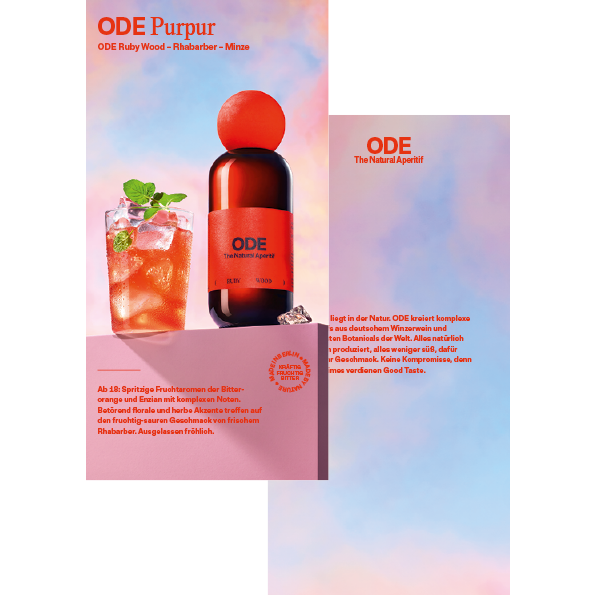 Flyer Gastro RW Sign Purpur DINLang